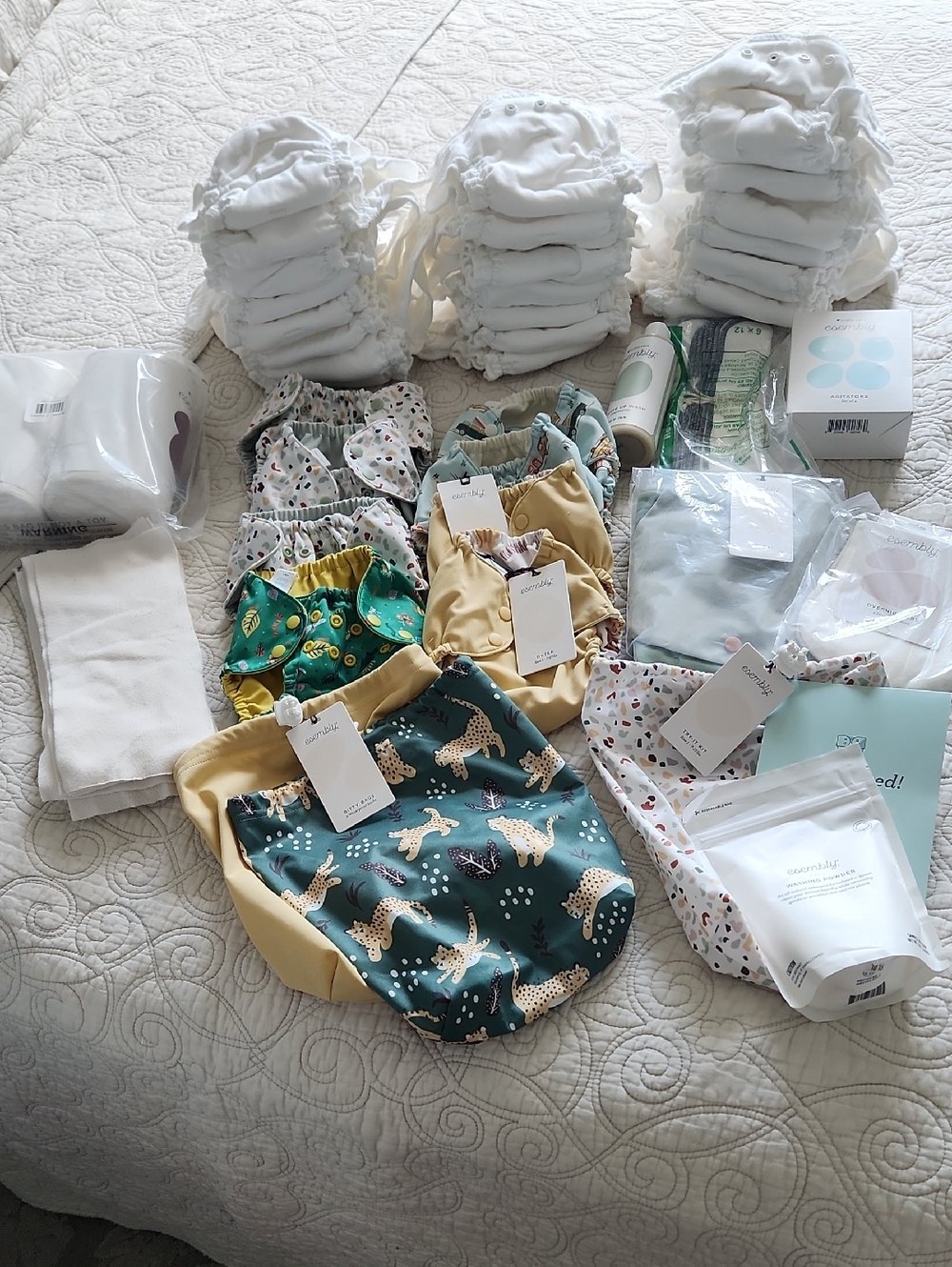 Esembly Size 1 reusable Cotton Diapers Kit